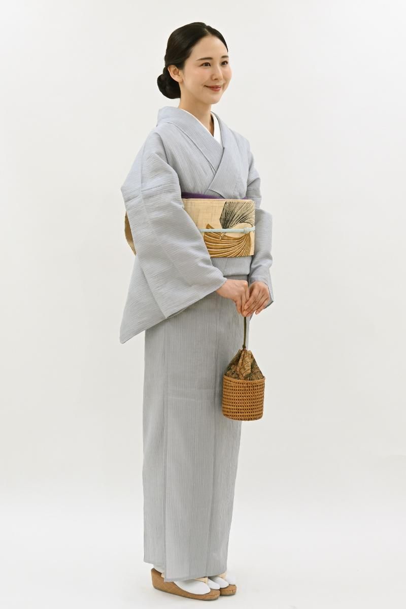 ☆専用☆美品未着用 銀座きしやお誂え 正絹着物“格好良さ”小紋 D-74 銀座【D-3655】小紋 黒色 宝尽くし文 :身丈160/裄66 - 銀座