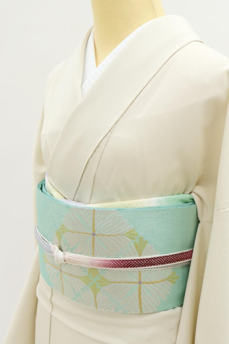 楽天市場】夏帯 袋帯 黒 白 金 銀 桜 菊 西陣織 沢本織物 仕立て