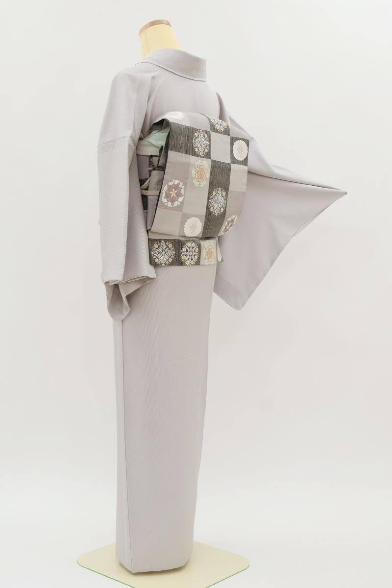 単衣　小紋 小紋袷着物 漆横段：小紋｜正絹｜単衣｜袷｜着物