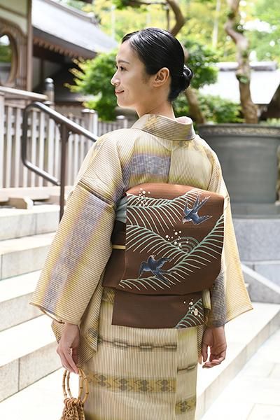 楽天市場】【 リバーシブル 半幅帯 】 着物用 両面 まるレース