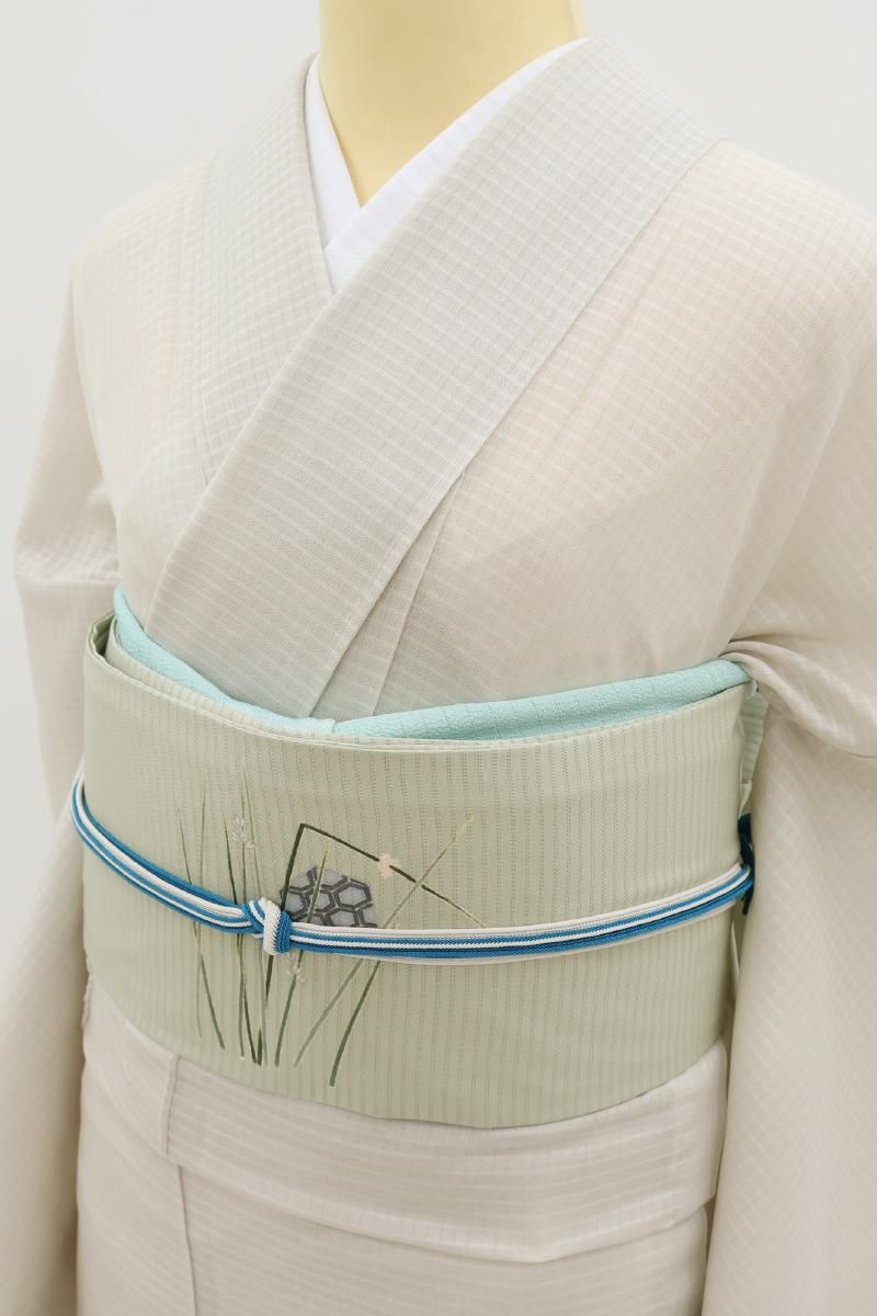 小紋 大島紬 証紙付き 破線 変わり縦縞 純泥染 横縞 着物 053a p