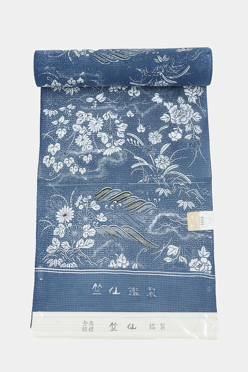 夏着物　絽紗　正絹　小紋　フルセット　格子柄　チェック　緑　黄ベージュ　O5 夏着物 絽紗 正絹 小紋 フルセット 格子柄 チェック 緑 黄