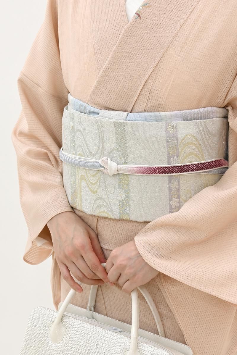 撞木（しゆもく）　着物　反物　帯　展示台　2分割式　150㌢　2本 銀座【H-0918】工芸キモノ野口製 切りビロードと刺繍 名古屋帯 黒緑色