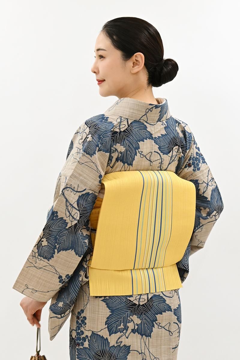 ⑤②⑨本場筑前博多織 やたら縞 西村織物 証紙付き 八寸名古屋帯 正絹 ⑤②⑨本場筑前博多織 やたら縞 西村織物 証紙付き 八寸名古屋帯