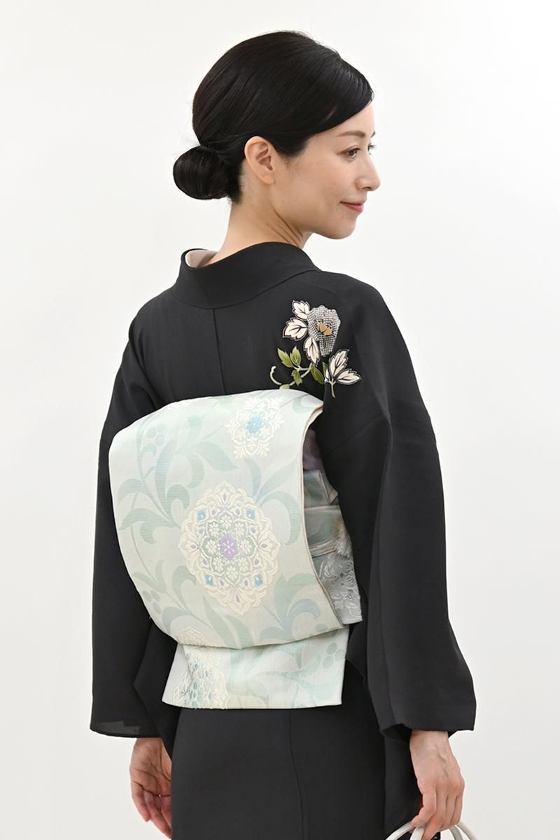 袋帯 煌びやか織出し 美しい加工 正絹 AO-3820 袋帯 煌びやか織出し 美しい加工 正絹 AO-3820 レディース