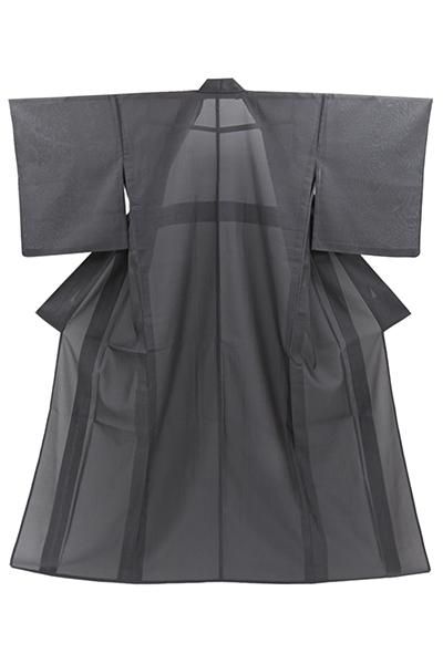 あおき【着物4554】白鷹織 米琉上布 着物（反端 証紙付）：身丈168/裄70