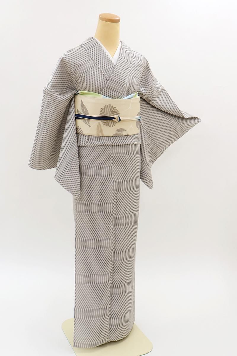 ☺*︎様 未使用近い　美品　単衣　紬　小紋　フルセット　身丈153 裄丈64 未使用近い 美品 袷 正絹 大島紬 小紋 フルセット 身丈158.5 裄