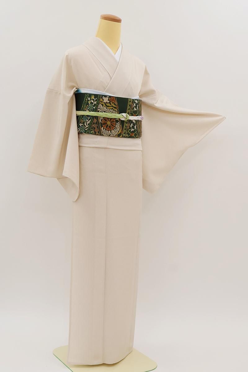 単衣　江戸小紋　小紋　フルセット　着物　正絹　色無地　N4 0ae5d3f4da722fddedf678487903b1