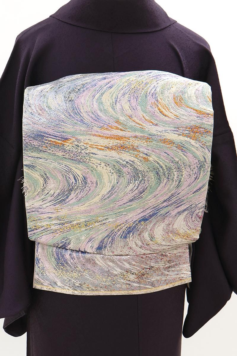 銀座【L-8358】袋帯 多彩 抽象文