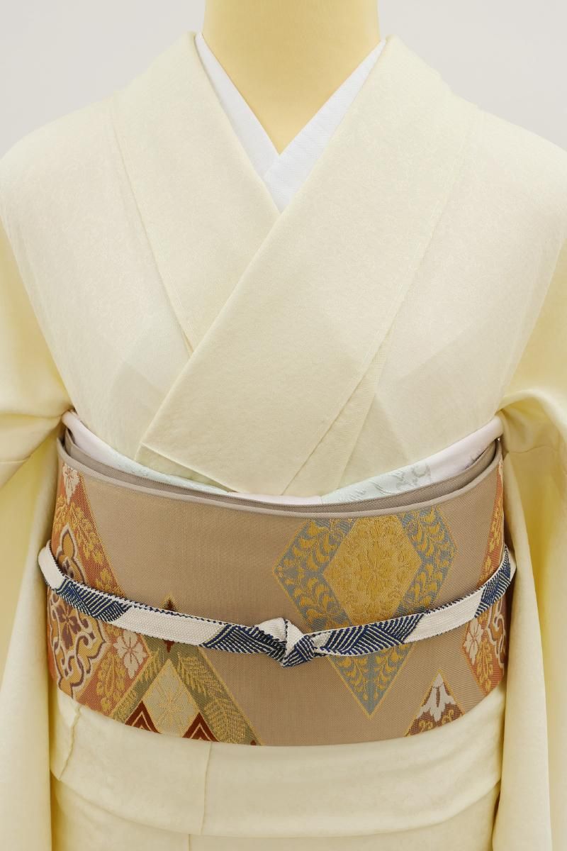 袋帯 西陣 川島織物 KO-1423 KO-966 KO-1144 本袋帯 京都 西陣 39 川島織物 金通し グレー 古典柄 中古