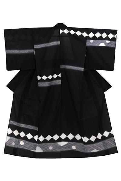 銀座【着物4560】十日町 青柳製 櫛引織 単衣 訪問着 :身丈157/裄67