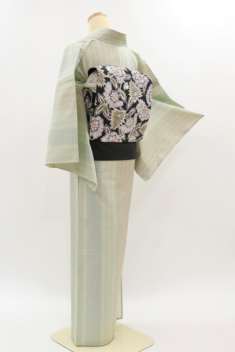 白大島紬　縞格子 白大島紬 縞格子 商品検索 - 銀座きもの青木｜長く大切に着続けて