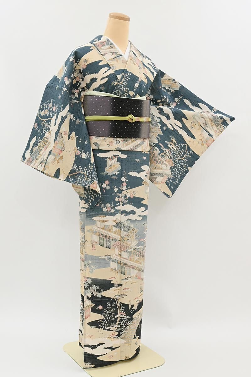 ★いくっちです★身丈157 刺繍　仕付け糸付き　付け下げ　着物　NO44 身丈157 刺繍 仕付け糸付き 付け下げ 着物 NO44 付け下げ