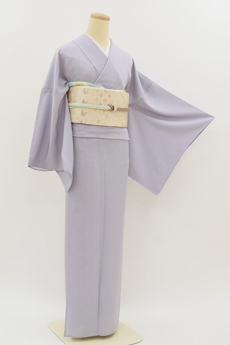 あおき【C-3252】単衣 江戸小紋 藤色 鮫（反端付）（N）  :身丈159/裄67.5