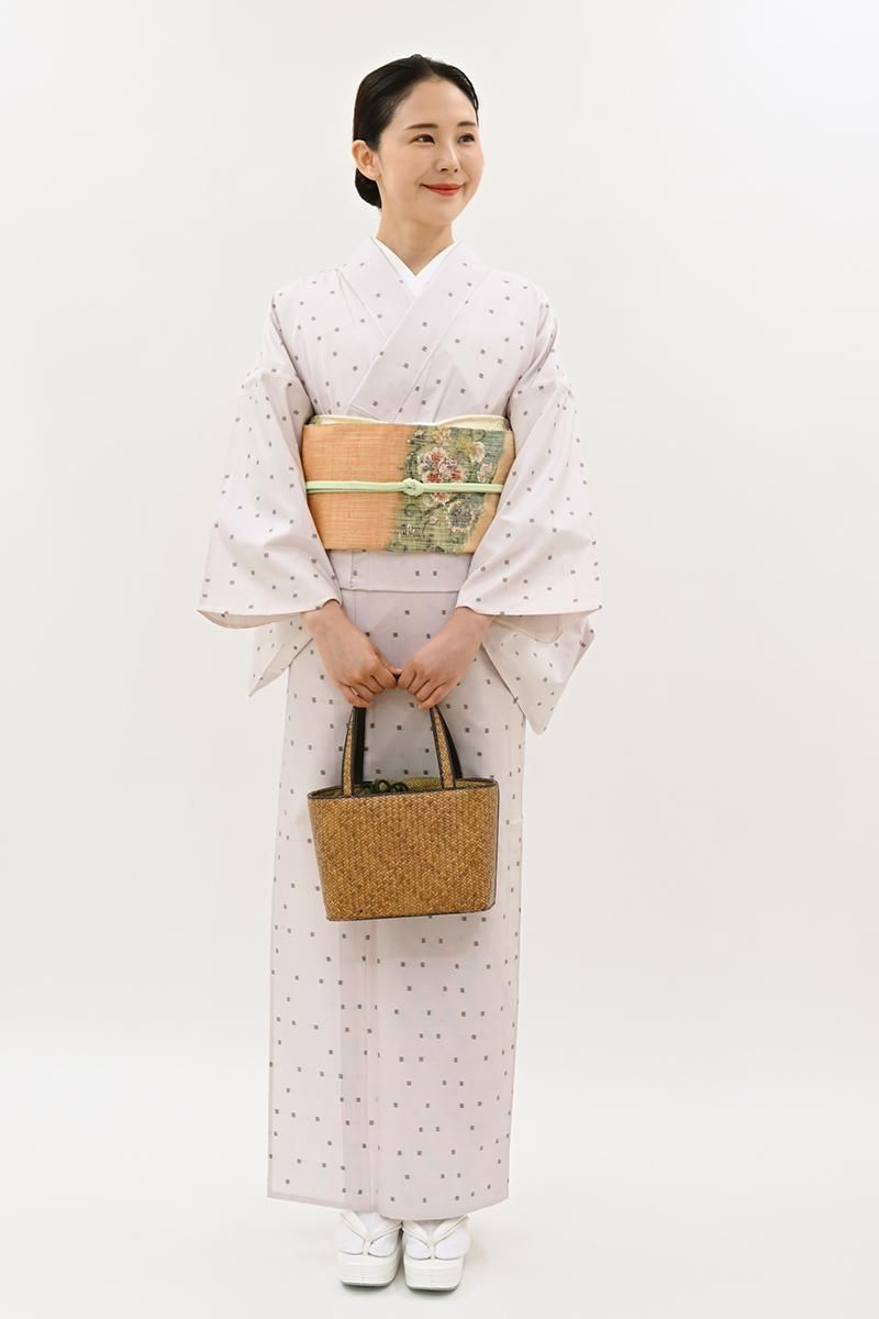 美品！単衣＊夏物＊墨絵風＊夏模様＊生紬＊訪問着＊夏着物＊１６２ｃｍ＊裄６８ 美品！単衣＊夏物＊墨絵風＊夏模様＊生紬＊訪問着＊夏着物