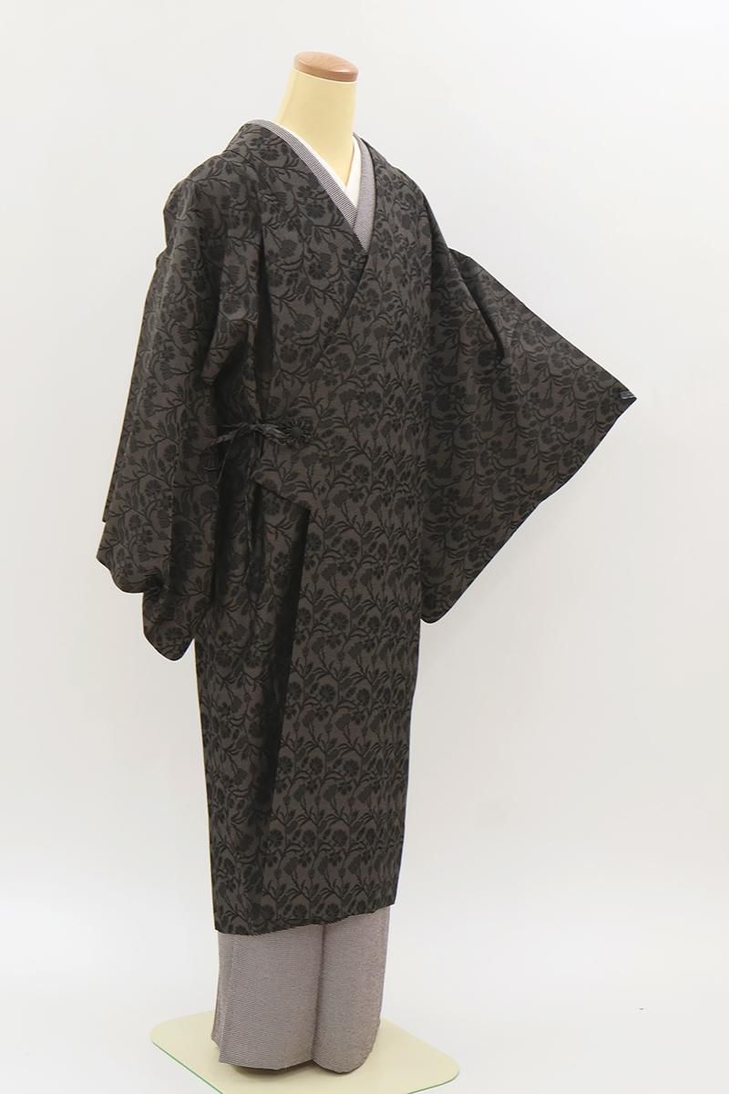 紋紗　裄66.3㎝　ロング道中着 479b1338149291e9ca87946b0fb8c8