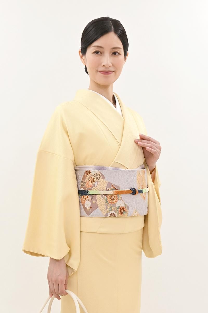 銀座【L-8381】袋帯 淡い薄色 地紙文 - 銀座きもの青木｜長く大切に着