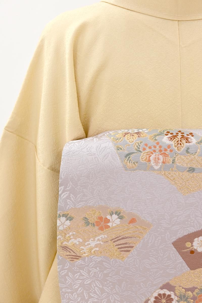 銀座【L-8381】袋帯 淡い薄色 地紙文 - 銀座きもの青木｜長く大切に着