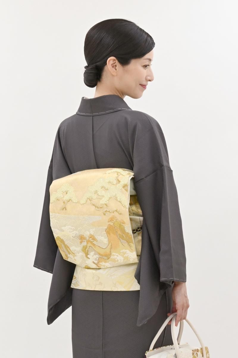 銀座【L-8379】袋帯 薄香色 海賦文 - 銀座きもの青木｜長く大切に着