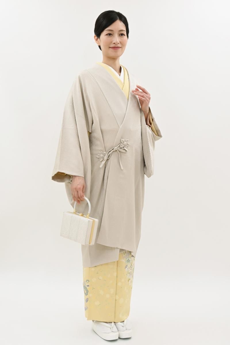 D519 夏着物　訪問着　枝垂れ桜　流水　銀彩　花模様　絽　正絹　極美品 D519 夏着物 訪問着 枝垂れ桜 流水 銀彩 花模様 絽 正絹 極美品