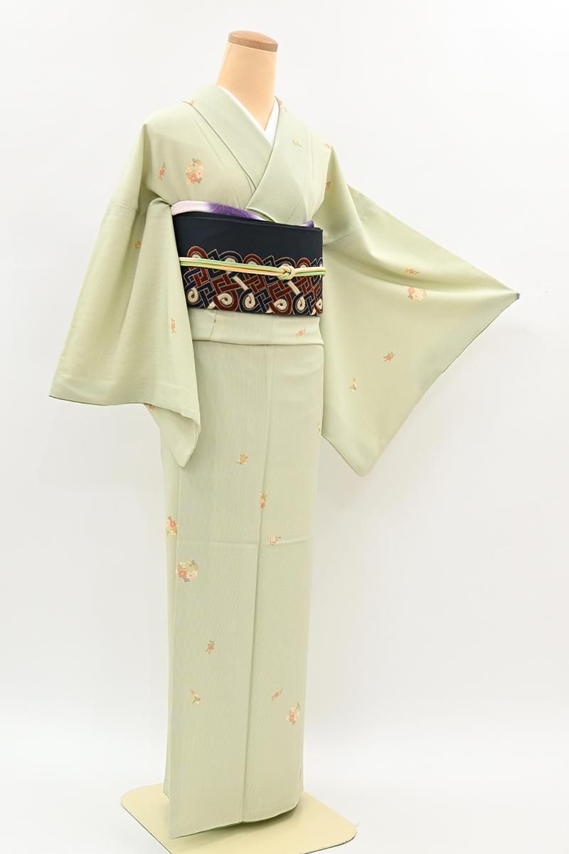 難なし美品　舞華　作り帯付け帯　銀座スタイル　綿紬　胴巻き〜95cm Amazon.co.jp: 作り帯 半幅帯 斜め格子模様《銀座結び風》二筋