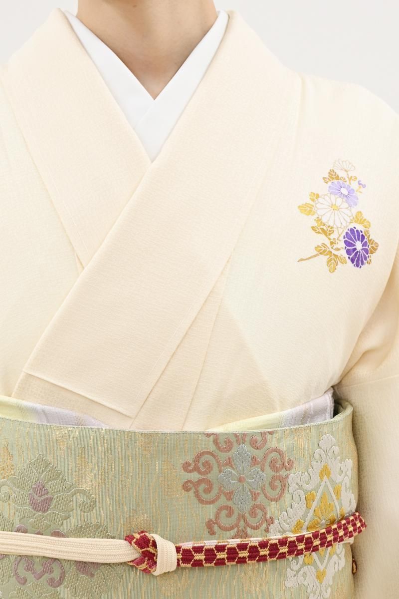 LULU81 着物 付け下げ 袷 ボタニカル柄 ベージュ 鳥 LULU81 着物 付け下げ 袷 ボタニカル柄 ベージュ 鳥 - メルカリ