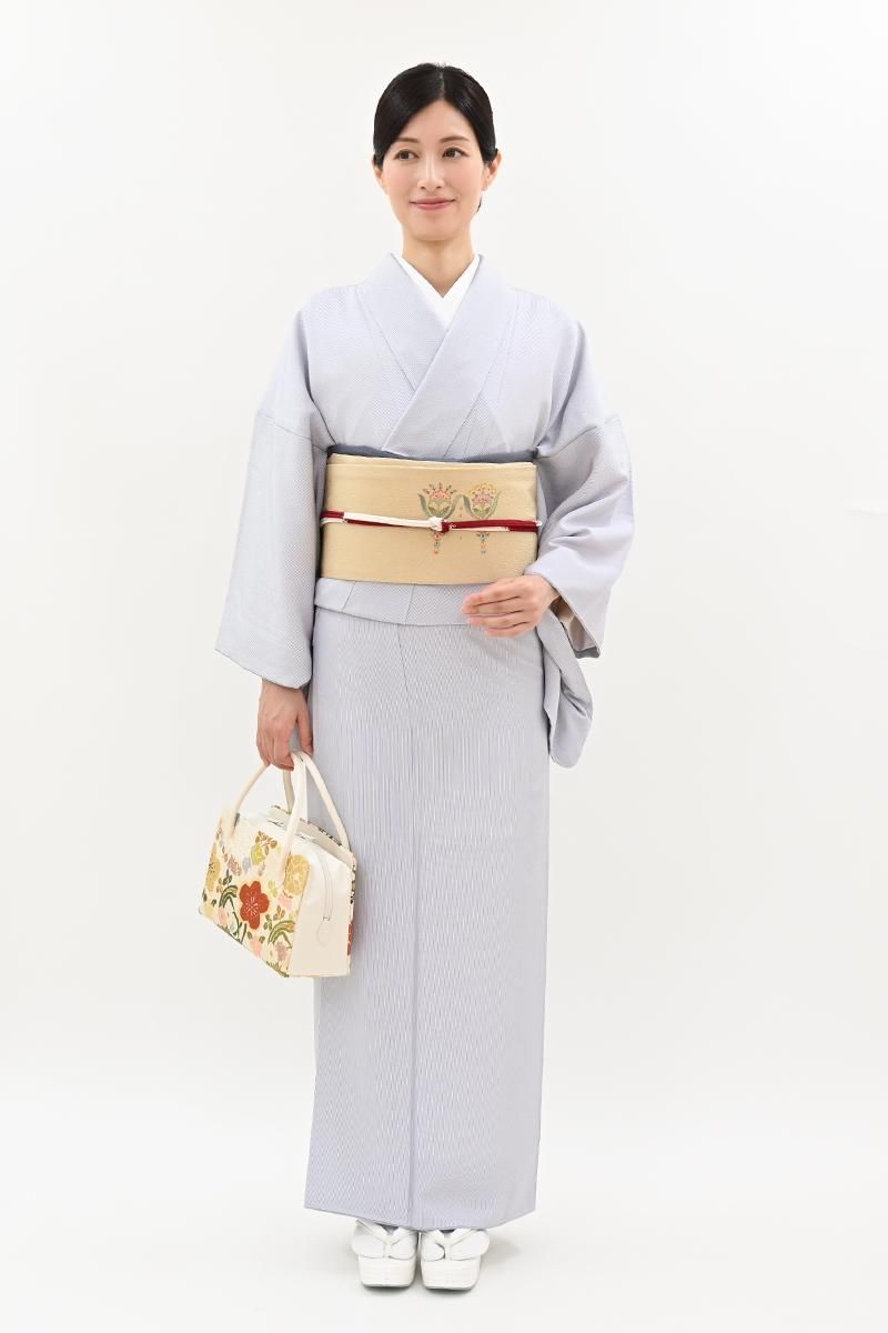 Tsuara様　AK-3899 江戸小紋 万筋 裄 67 グレー 色味の良い Tsuara様 AK-3899 江戸小紋 万筋 裄 67 グレー 色味の良い