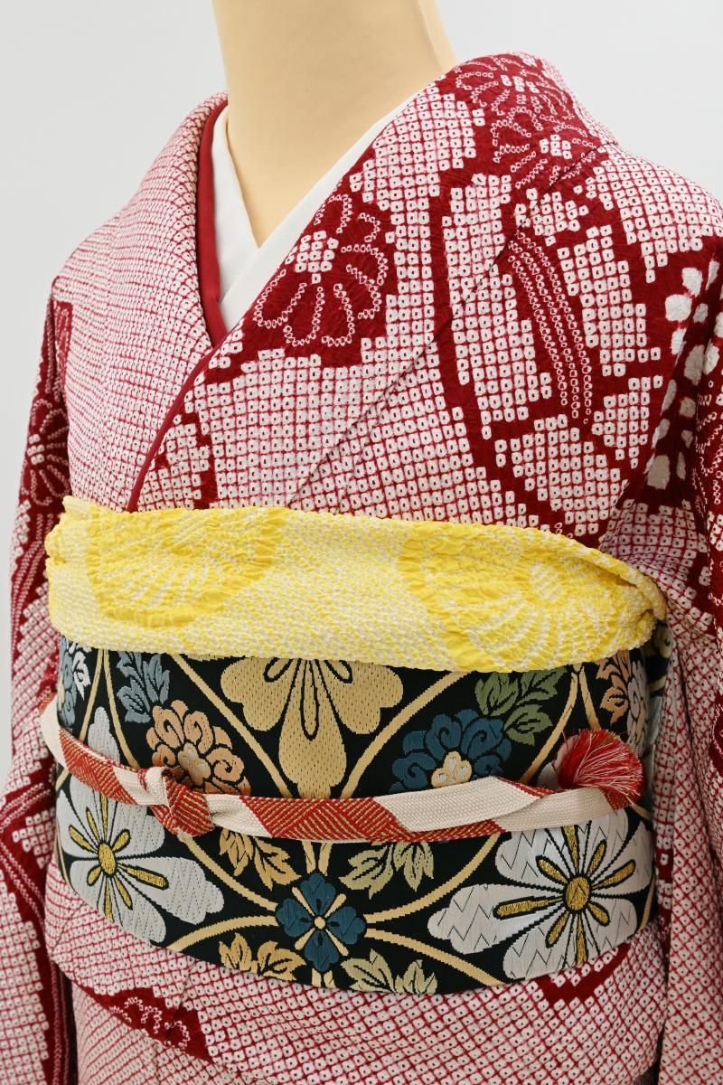 西陣織袋帯未仕立（株）白寿苑薄銀箔引地色　菱取雅松葉文　新品　正絹 000000026373-01.jpg?t=