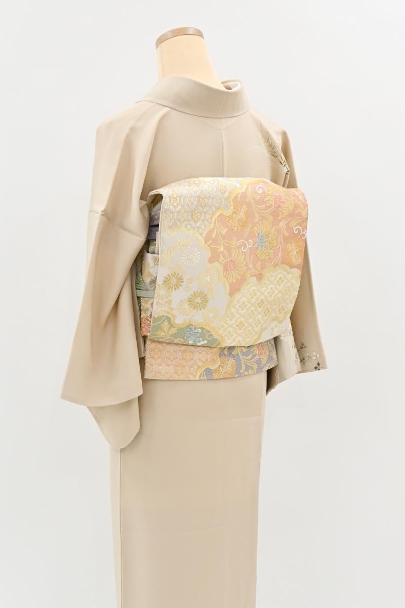 西陣織高級袋帯未仕立品 （株）志都香　薄金綴錦地 雪輪取青海古典柄　新品 楽天市場】志都香の通販