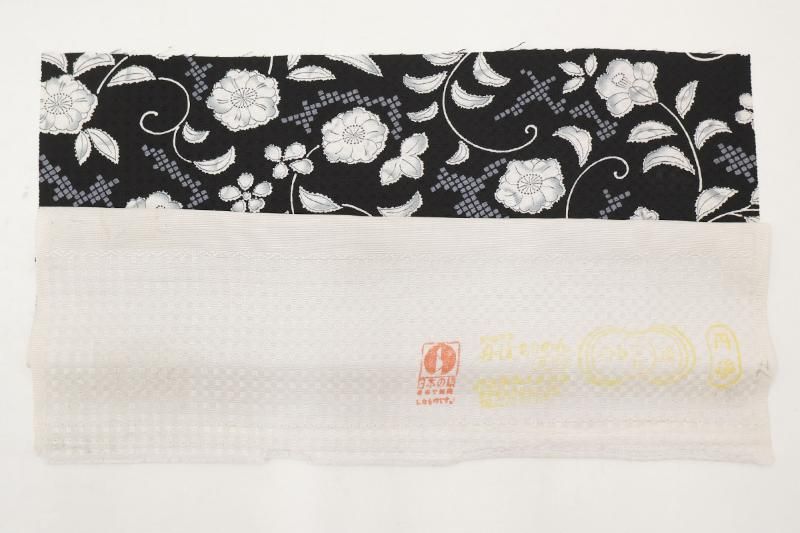 付下げ 袷 地紋 花唐草 鳥 草花 型染 ブラック グレー ブラウン 暈し 付下げ 型染 花草模様 花喰い鳥 暈し 江戸鼠色 縮緬 K-5509 - メルカリ