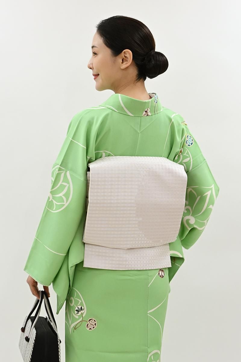 5k2407 袋帯　絹　五三の桐　銀色　金色　青　赤　緑　柄物　和装　着物 5k2407 袋帯 絹 五三の桐 銀色 金色 青 赤 緑 柄物 和装 着物