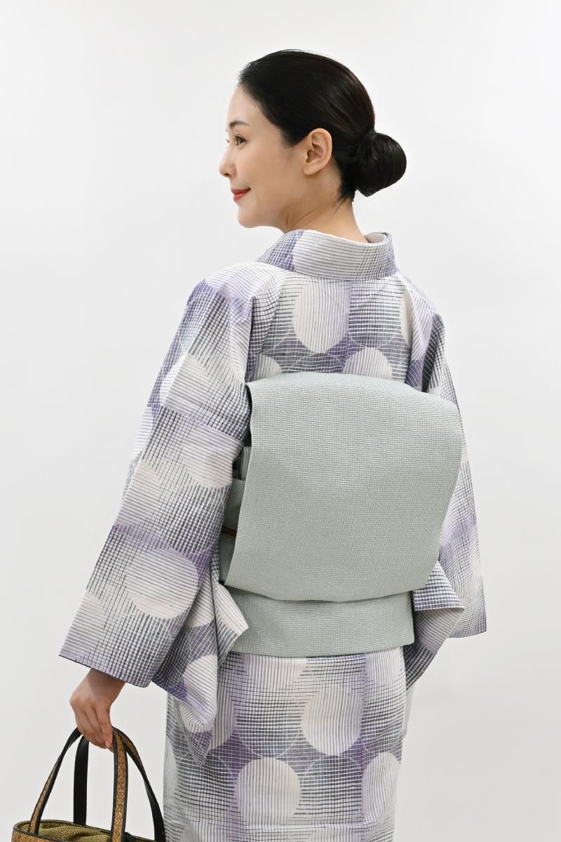 【美品　長尺】塩瀬　月　兎　名古屋帯　帯丈382cm 帯幅30.5cm 楽天市場】衿秀 公式 帯 うさぎ ウサギ 兎 しっぽ 青白磁 名古屋