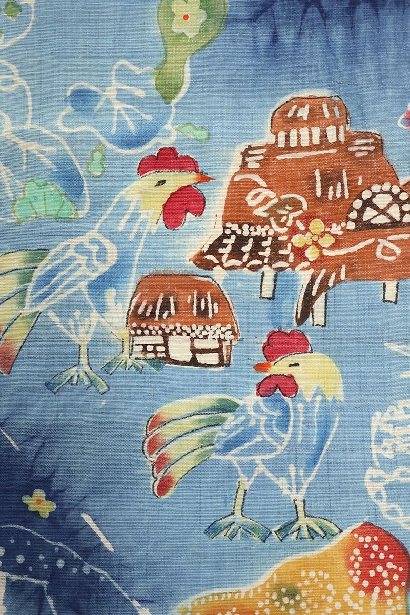 銀座【帯5768】鈴木紀絵作 紬地 染名古屋帯 - 銀座きもの青木｜長く