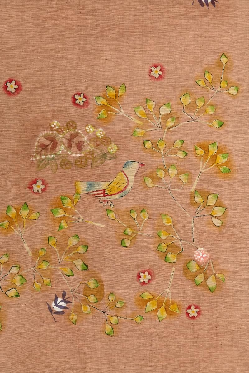 銀座【帯5784】鈴木紀絵作 紬地 染名古屋帯 - 銀座きもの青木｜長く