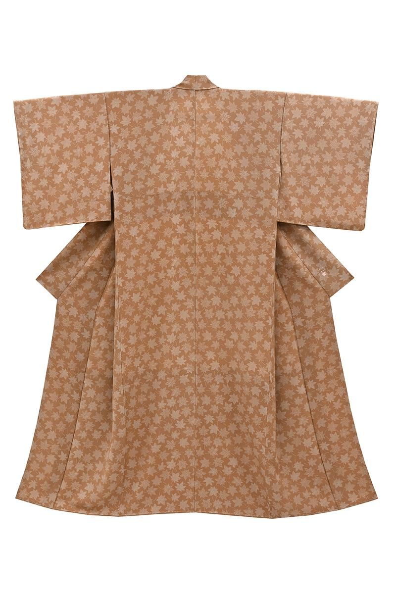 銀座【着物4632】人間国宝 小宮康正作 江戸小紋（落款入 反端付）:身丈