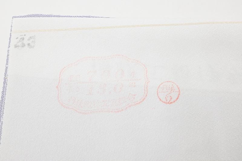 銀座【E-2334】羽織 藤鼠色 鮫（反端付）（N）:身丈100/裄68.5 - 銀座