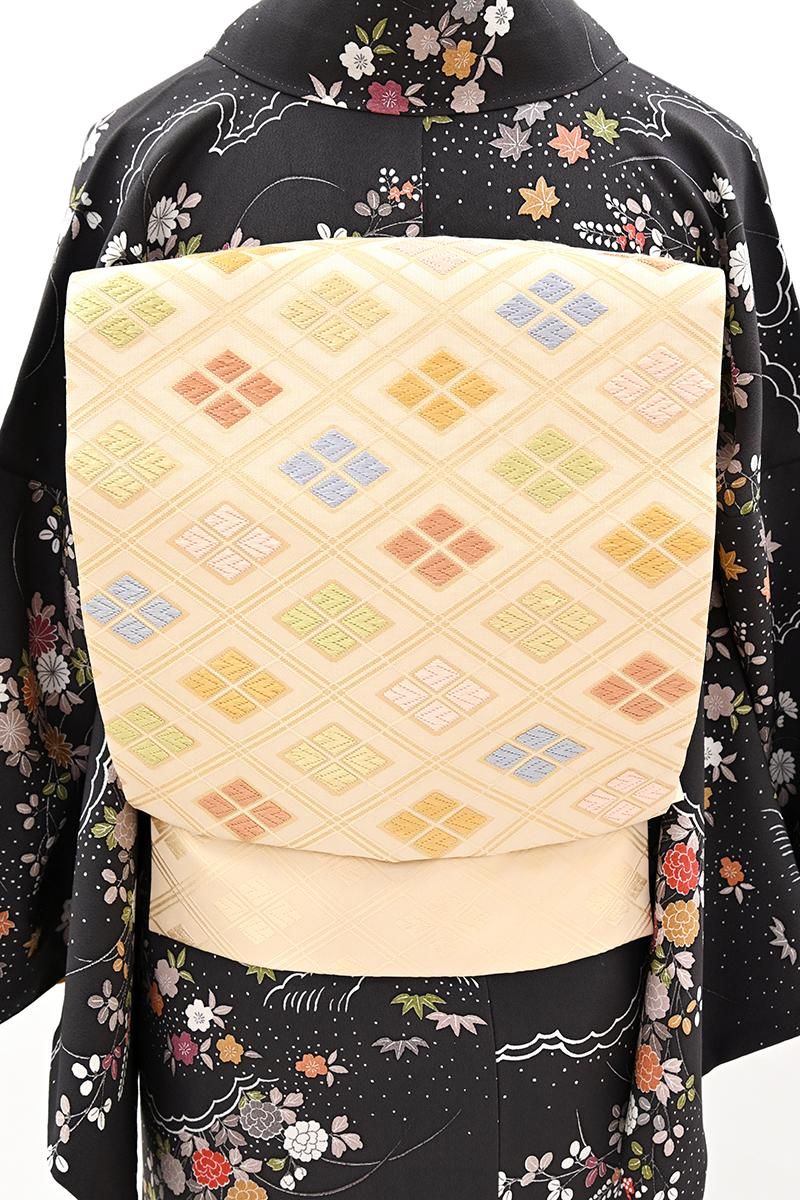 専用帯3290 3026 二点セット※金額調整分●高級 正絹 刺繍 名古屋帯 名古屋帯 - 銀座きもの青木｜長く大切に着続けて頂きたい上質な