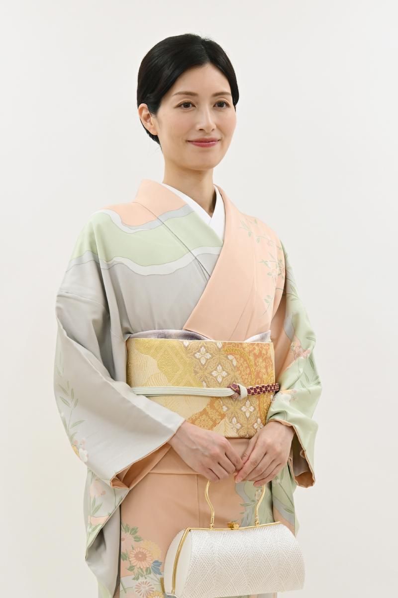 銀座【L-8449】西陣 川島織物製 本袋帯 象牙色 道長取りに名物裂文