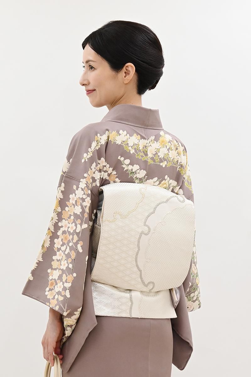 Tsuara✾83＊アンティーク“楽し気な姿をキャッチ☆”塩瀬なごや帯 Tsuara様専用✾83＊アンティーク“楽し気な姿をキャッチ☆”塩瀬