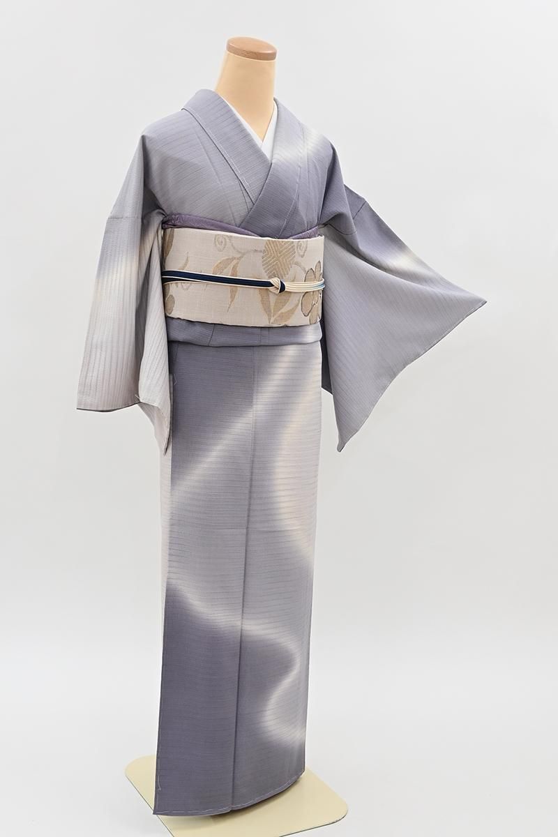 kimonoarisa厳選単衣◆未使用品本塩沢◆仕付け糸付裄68.5丈166.5 塩沢絣】 特選塩沢御召 120山亀甲絣 ≪単衣仕立て上がり・中古美