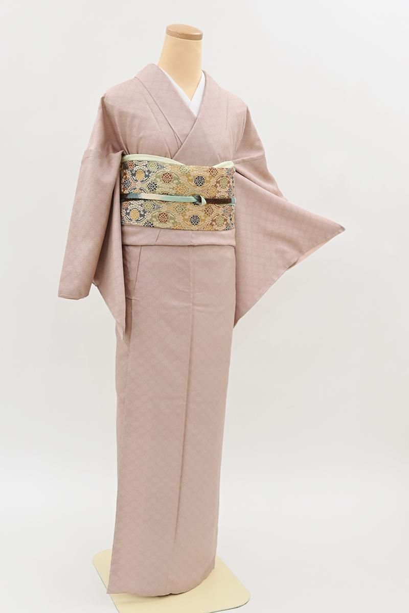 要事前確認　千總　色無地　違い鷹の羽　身丈160　裄65cm　k3334rym 要事前確認 千總 色無地 違い鷹の羽 身丈160 裄65cm k3334rym