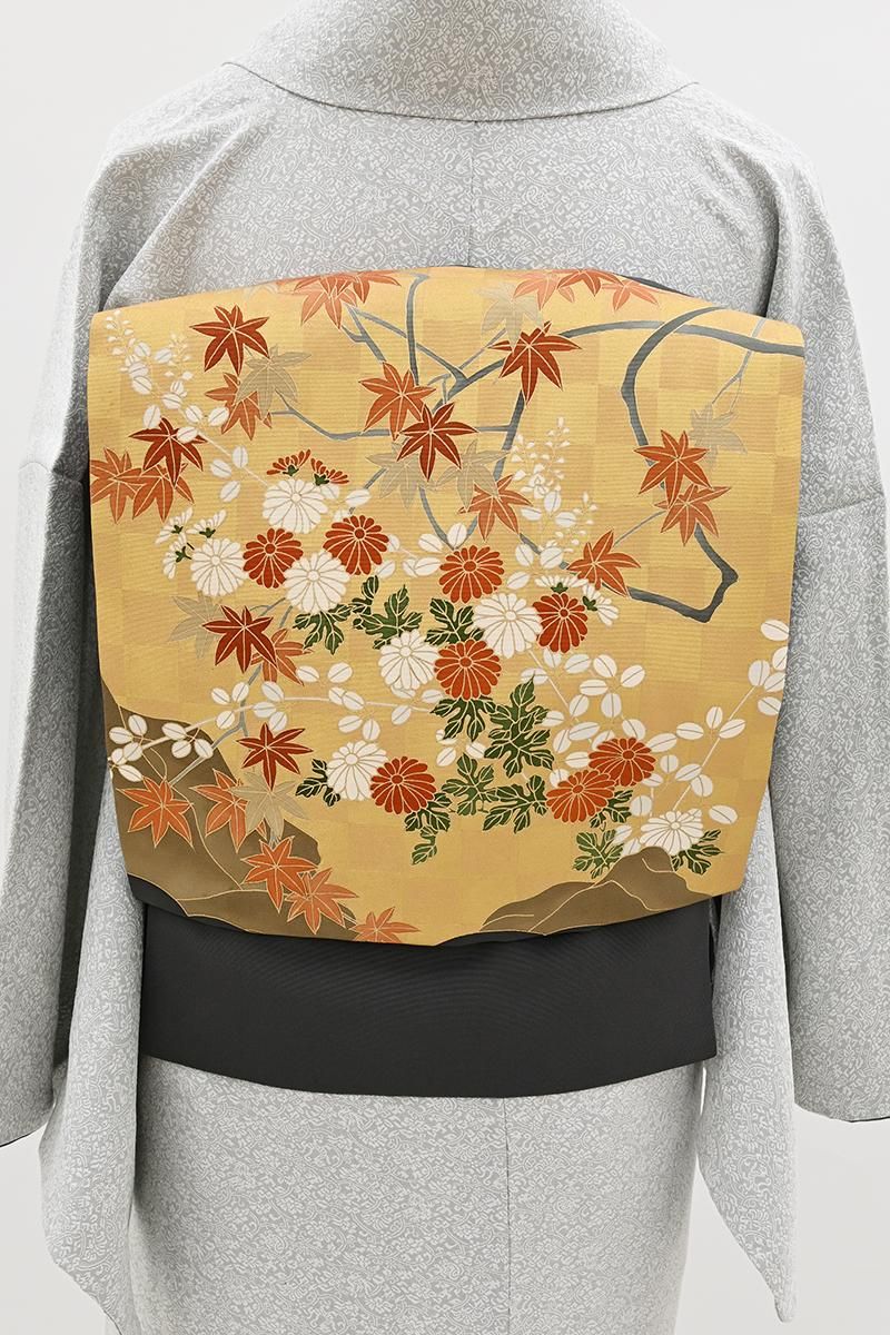 専用帯3290 3026 二点セット※金額調整分●高級 正絹 刺繍 名古屋帯 名古屋帯 - 銀座きもの青木｜長く大切に着続けて頂きたい上質な