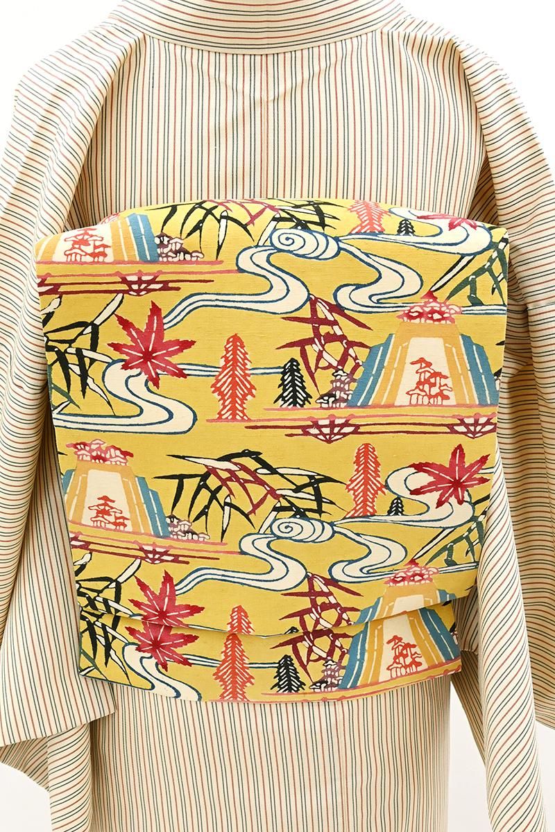 M3556【着物と帯 京月花】■茶系ボーダー紬正絹名古屋帯/八寸/松葉仕立て■ 202-0187-p9_460x@2x.jpg?v=