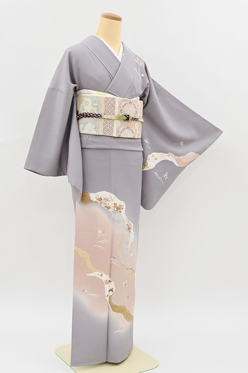 ち*よ様 新品　美品　袷　紋付　縮緬　色無地　フルセット　身丈156 裄丈66 楽天市場】【新古品】 長羽織 単衣 紋紗 正絹 NUNOZA RABO OSAMU