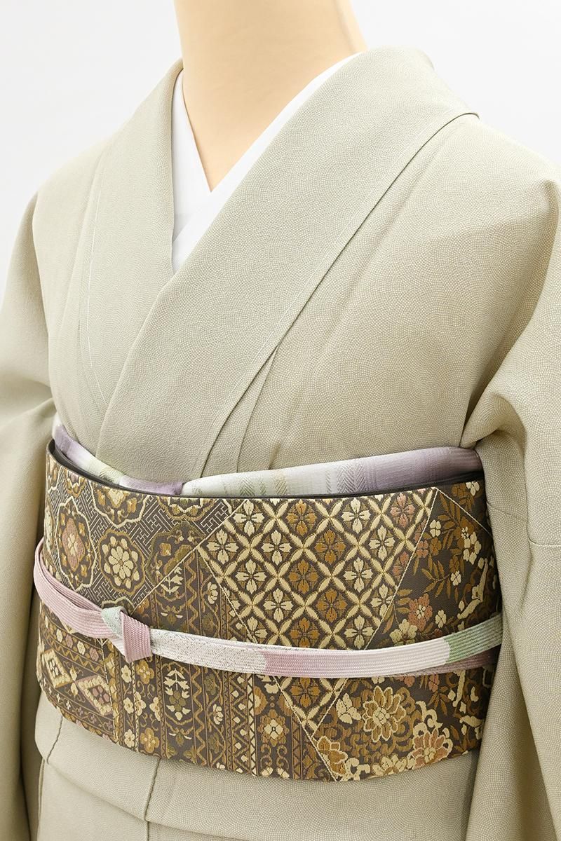 裄66cm 特選【江戸小紋】 大人気モチーフ【鮫・七宝繋ぎ文】 美品