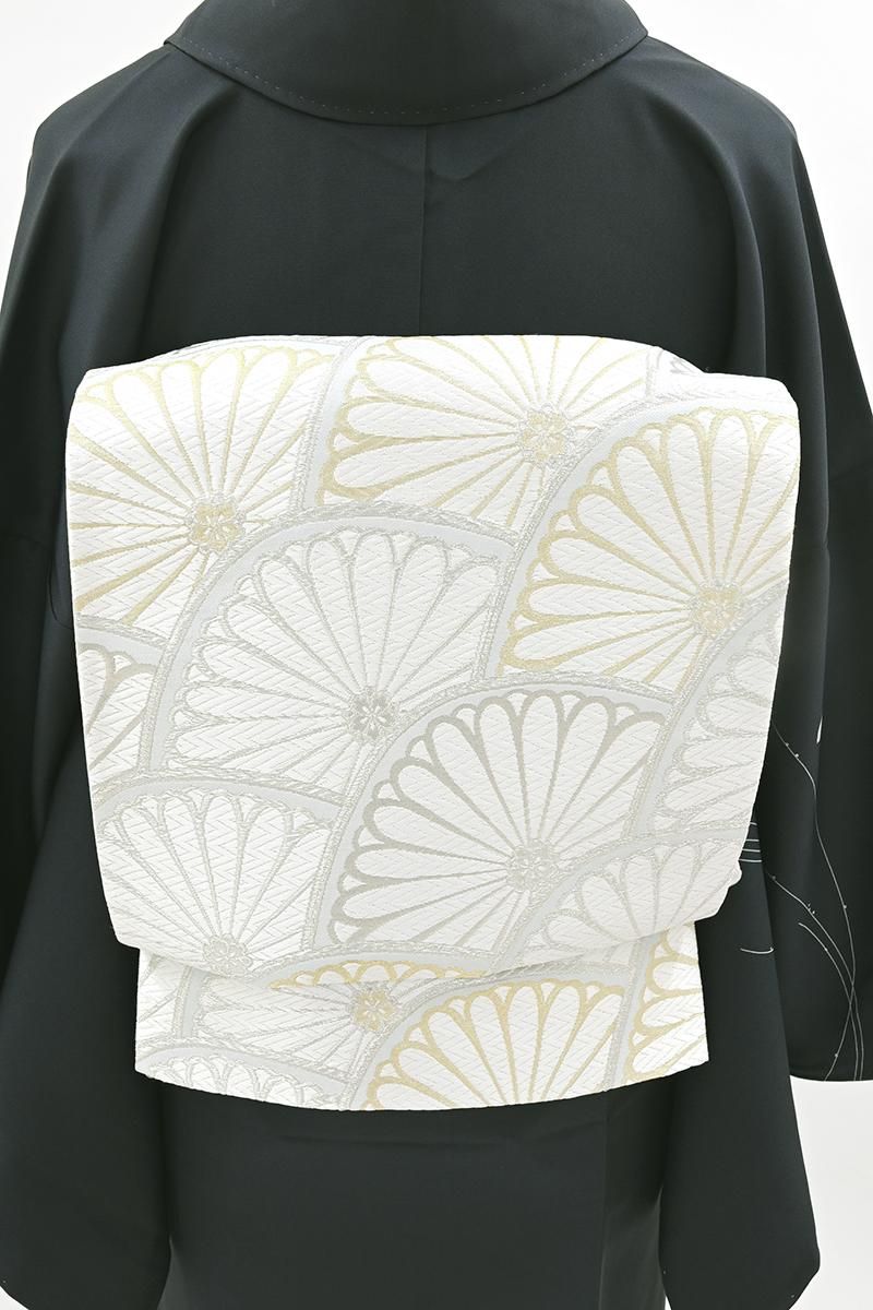 袋帯　金糸　うさぎ　兎　菊　流水　リーフ　着物　103 d 袋帯 金糸 うさぎ 兎 菊 流水 リーフ 着物 103 d