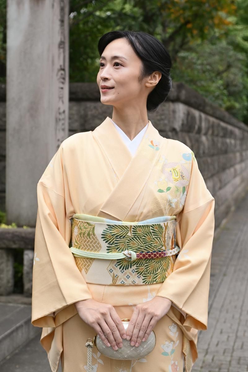 J-077】衿秀製 帯締め 亀甲組 三色暈かし：A～Bよりお選びいただけます