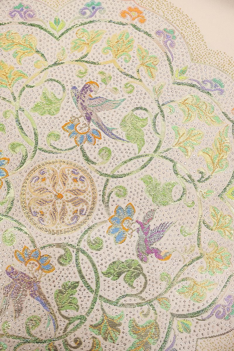 銀座【帯5802】龍村平蔵製 本袋帯 銘「鏡背文」 - 銀座きもの青木