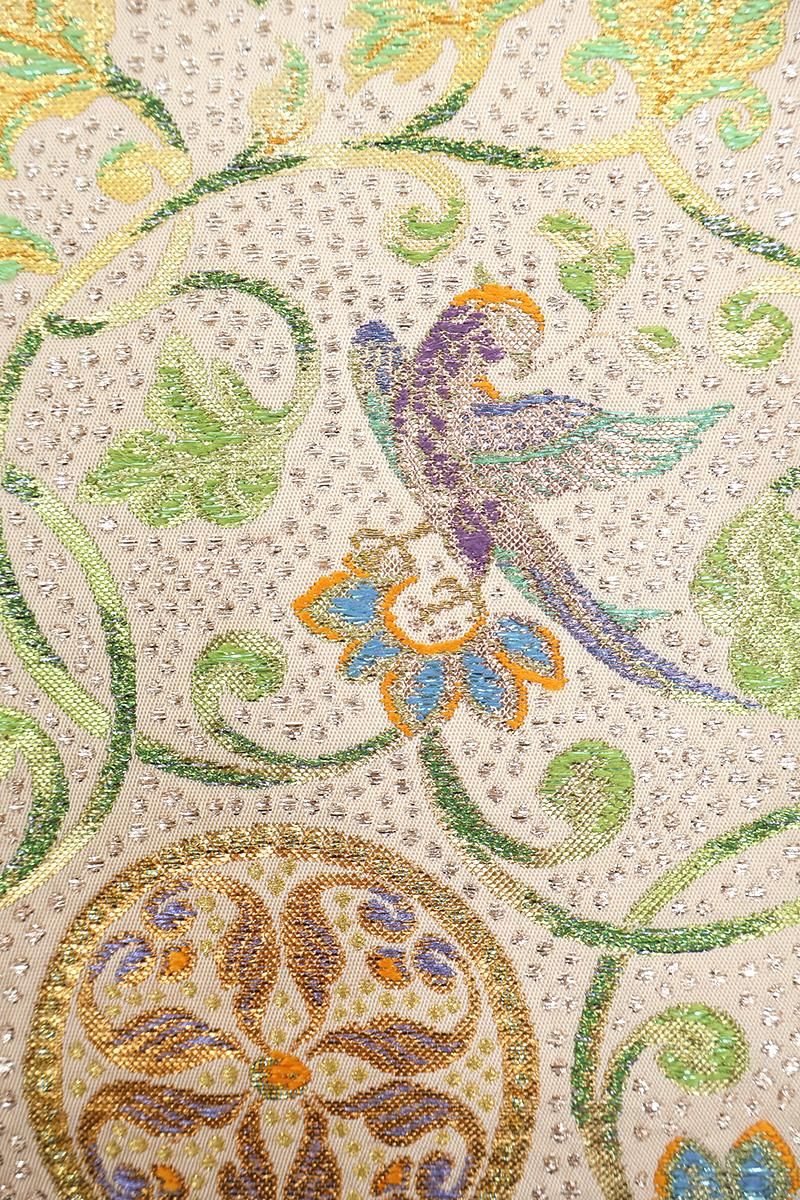 銀座【帯5802】龍村平蔵製 本袋帯 銘「鏡背文」 - 銀座きもの青木