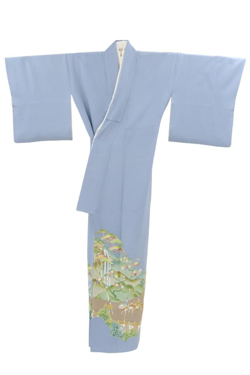 銀座【着物4644】大彦製 染三ツ紋 色留袖（落款入）：身丈163/裄68